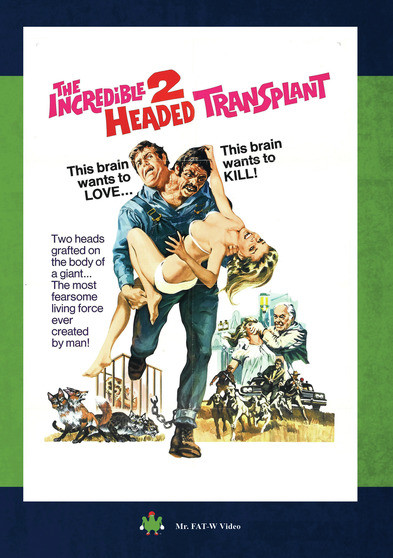 The Incredible 2-Headed Transplant,New DVD, Berry Kroeger,John Bloom,Albert  Cole